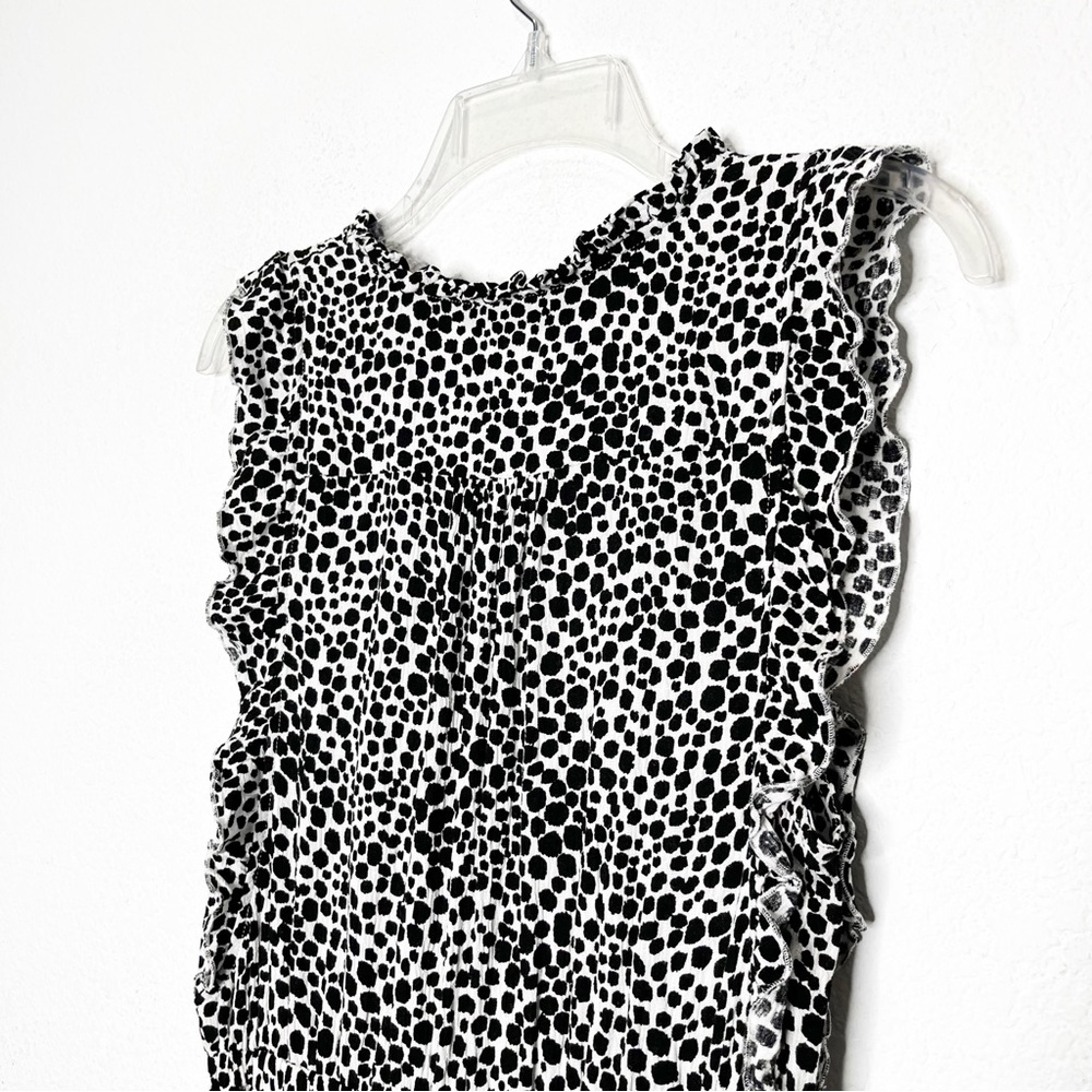New Maeve Ruby Ruffled Mini Dotted Dress - Picture 10 of 14